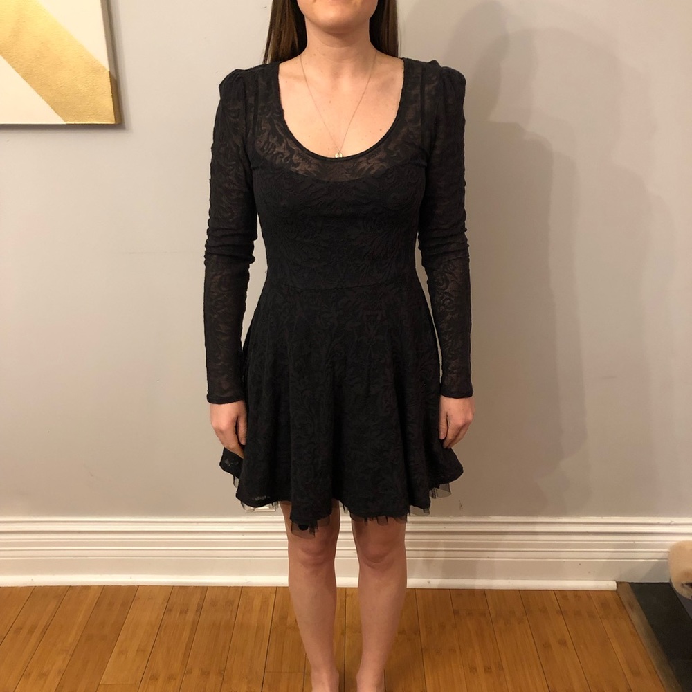 Free People Black Lace Women’s S Dress
